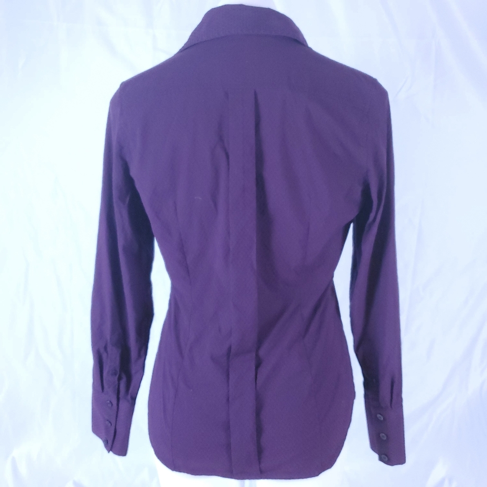 Maroon Express textured button down - Picture 5 of 6